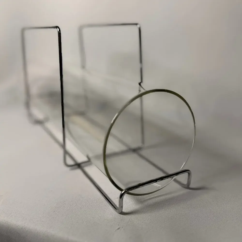 Vintage Pyrex Bake-a-Round Corning Glass Bread Tube Baker and Wire Metal Rack